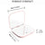 Miroir de poche grossissant au format compact avec dimensions 9 x 8 cm.