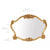 Miroir doré baroque avec cadre travaillé, dimensions 91x69 cm.