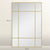 Miroir doré rectangulaire 90x60 cm avec cadre fin effet verrière.