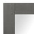 Gros plan sur l'angle supérieur du miroir entrée avec étagère gris anthracite