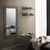 Miroir entrée avec étagère gris anthracite pour un intérieur design