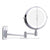 Miroir grossissant LED avec dimensions précises de 17,5 cm.