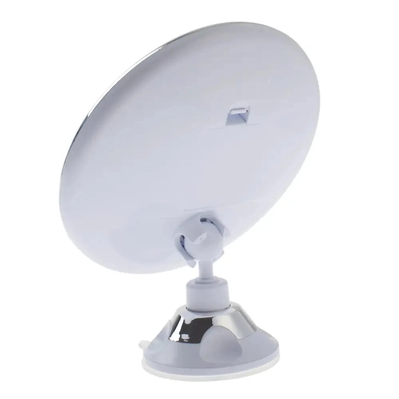 Vue arrière du Miroir Grossissant et Lumineux 10X à Ventouse et sur Pied.