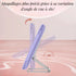 Rotation pratique à 180° du miroir grossissant lumineux pour angle optimal.
