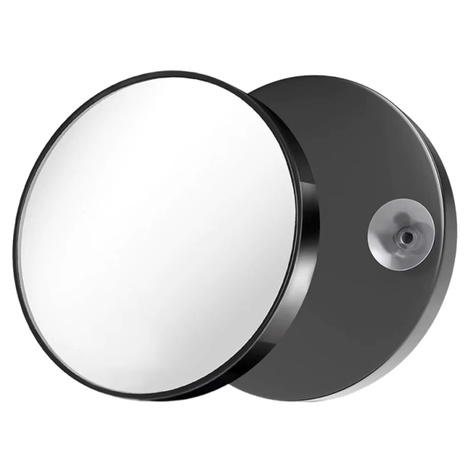 Miroir grossissant à ventouse 30x – vue profil dos ventouse amovible.