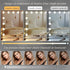 Miroir LED Maquillage avec éclairage réglable et trois températures de lumière