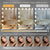 Miroir LED Maquillage avec éclairage réglable et trois températures de lumière