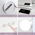 Miroir LED Maquillage avec zone grossissante X10 et port de charge USB