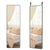 Miroir long mural noir 120cm avec double option de fixation murale ou sur porte pour installation flexible.