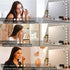 Miroir lumineux maquillage professionnel avec lumière froide, naturelle et chaude pour ajuster selon vos besoins.