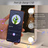 Miroir lumineux maquillage professionnel avec port de charge USB et fonction Bluetooth.