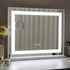 Miroir Maquillage LED avec loupe grossissante x10 pour un maquillage de précision.