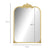 Dimensions du miroir moulure doré 60x87 cm avec cadre orné et verre épais.