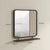 Miroir Mural Bois et Métal – 55x50 cm.