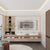 Miroir mural rectangulaire design installé dans une salle de bain moderne avec double vasque.