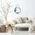 Miroir Noir Rond en Bois au style minimaliste, s’intègre parfaitement à un intérieur épuré.