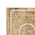 Motifs floraux sculptés dans le bois de manguier du miroir oriental.
