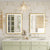 Miroir Petite Salle de Bain 80x60 en duo dans une salle de bain vintage chic.