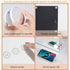 Miroir professionnel de maquillage grossissant 10x avec boutons tactiles et port de charge USB