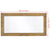 Miroir rectangulaire bois avec dimensions 100x50 cm en position horizontale.