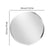 Dimensions du miroir rond 60 cm - petit format mural.