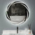 Miroir rond 80 cm LED blanc élégant