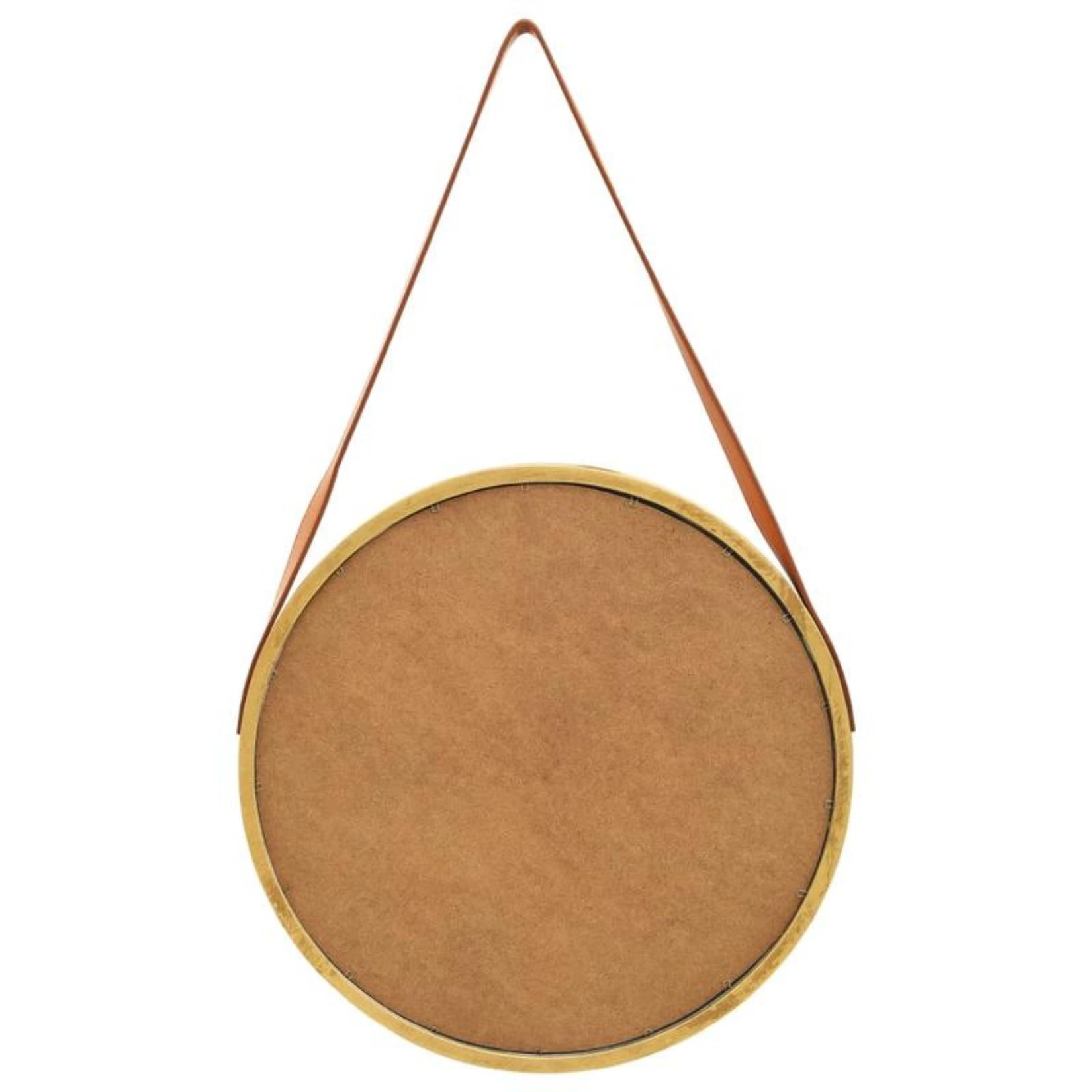 Miroir Rond Mural Blanc 70 Cm - Cadre Métal Brossé, Design Moderne Pour Salle De Bain, Chambre, Salon - 7