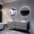 Miroir Rond LED au Design Minimaliste pour Salle de Bain