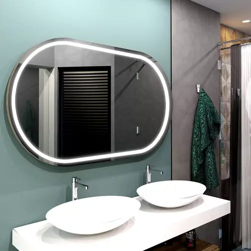 Miroir salle de bain 160 cm avec éclairage LED ajustable de 2400K à 7000