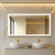 Miroir salle de bain 160 cm avec lumière ajustable pour un look modulable