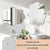 Miroir salle de bain design fixé en position horizontale ou verticale.