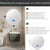 Miroir rond lumineux 100 cm pour salle de bain moderne, avec éclairage LED ajustable.