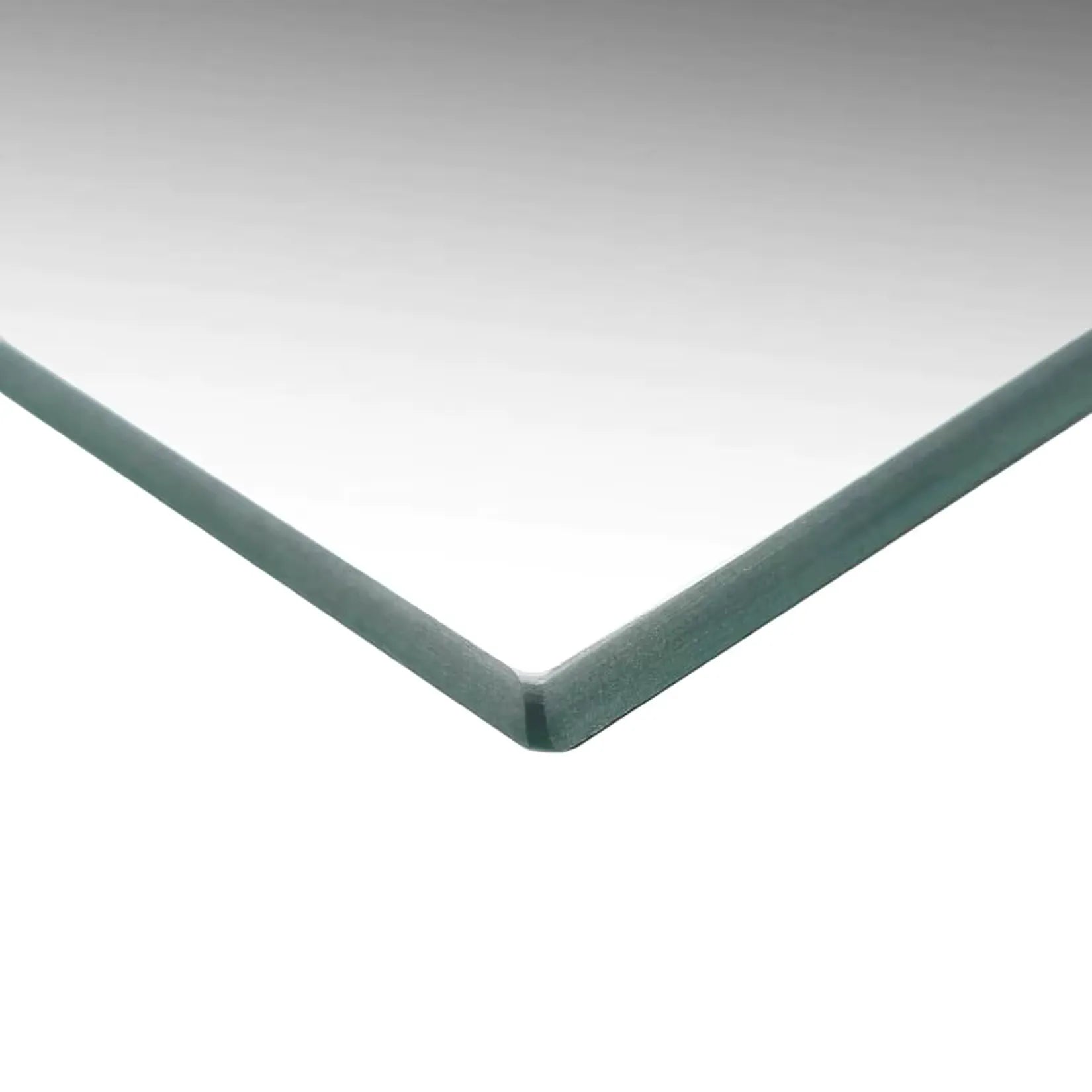 Miroir sans cadre rectangulaire mural détail tranche verre 4 mm.