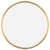 Vue de Face du Petit Miroir Rond Doré 20 cm.