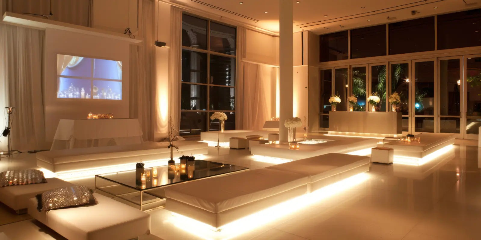 Un miroir sur pied approfondirait encore ce salon luxueux tout en reflétant de magnifiques ombres et lumières.